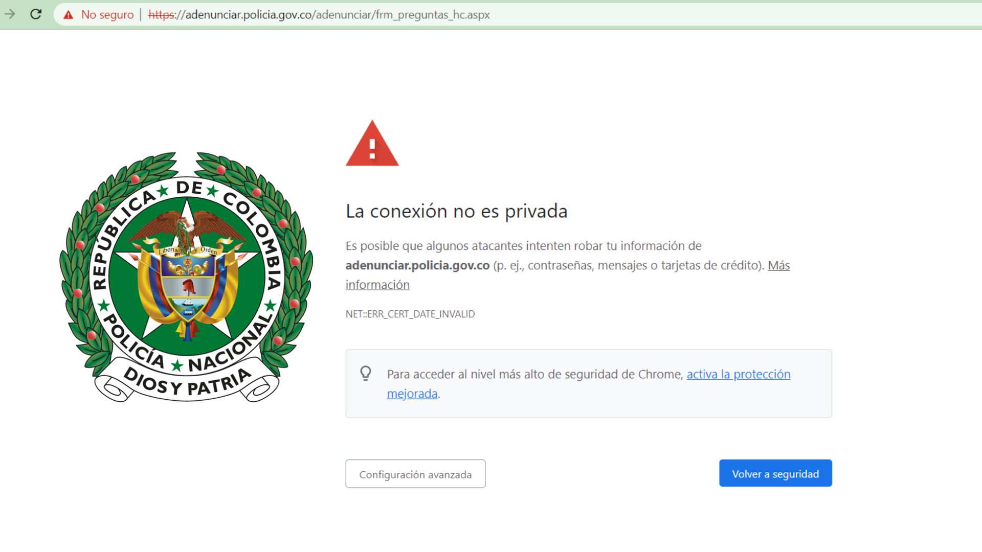 Reportan Fallas En La Página Web De La Fiscalía Y Policía Nacional Infobae 6483