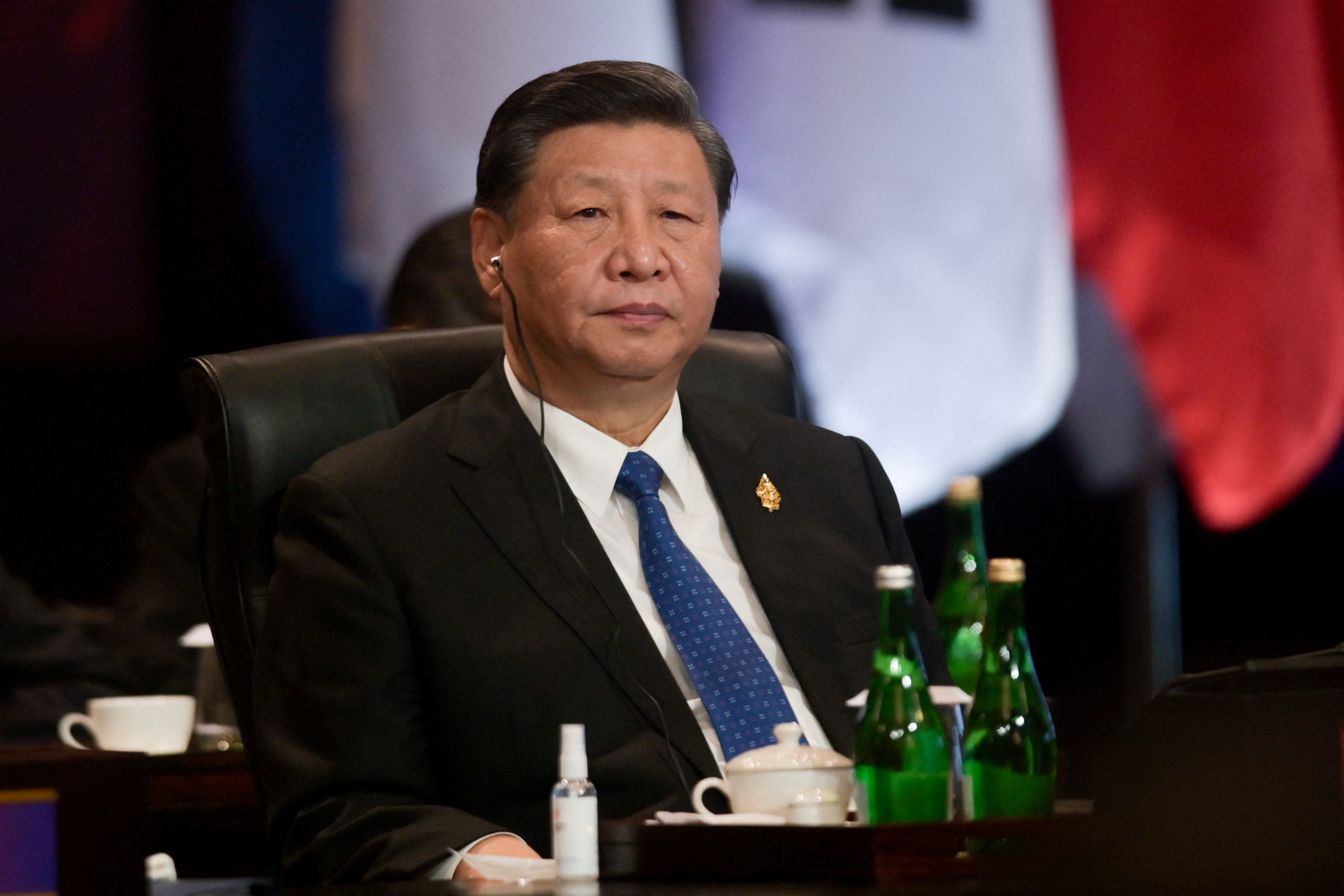 El presidente chino Xi Jinping durante la cumbre en Bali (BAY ISMOYO via REUTERS)