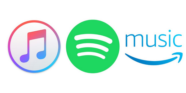 Apple Music, Spotify y Amazon Music. (foto: NotaBurner)