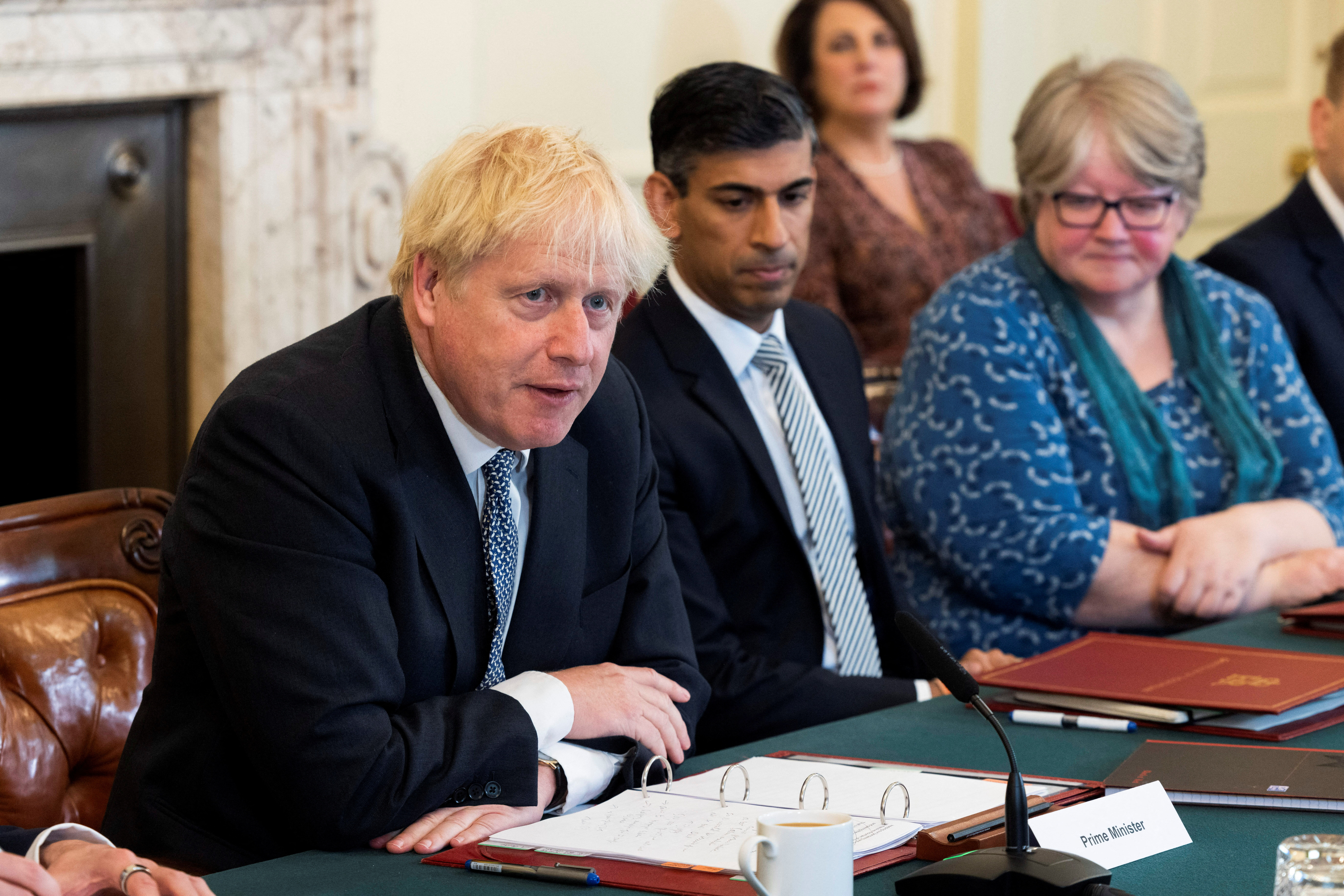British PM Johnson holds cabinet meeting in Downing Street