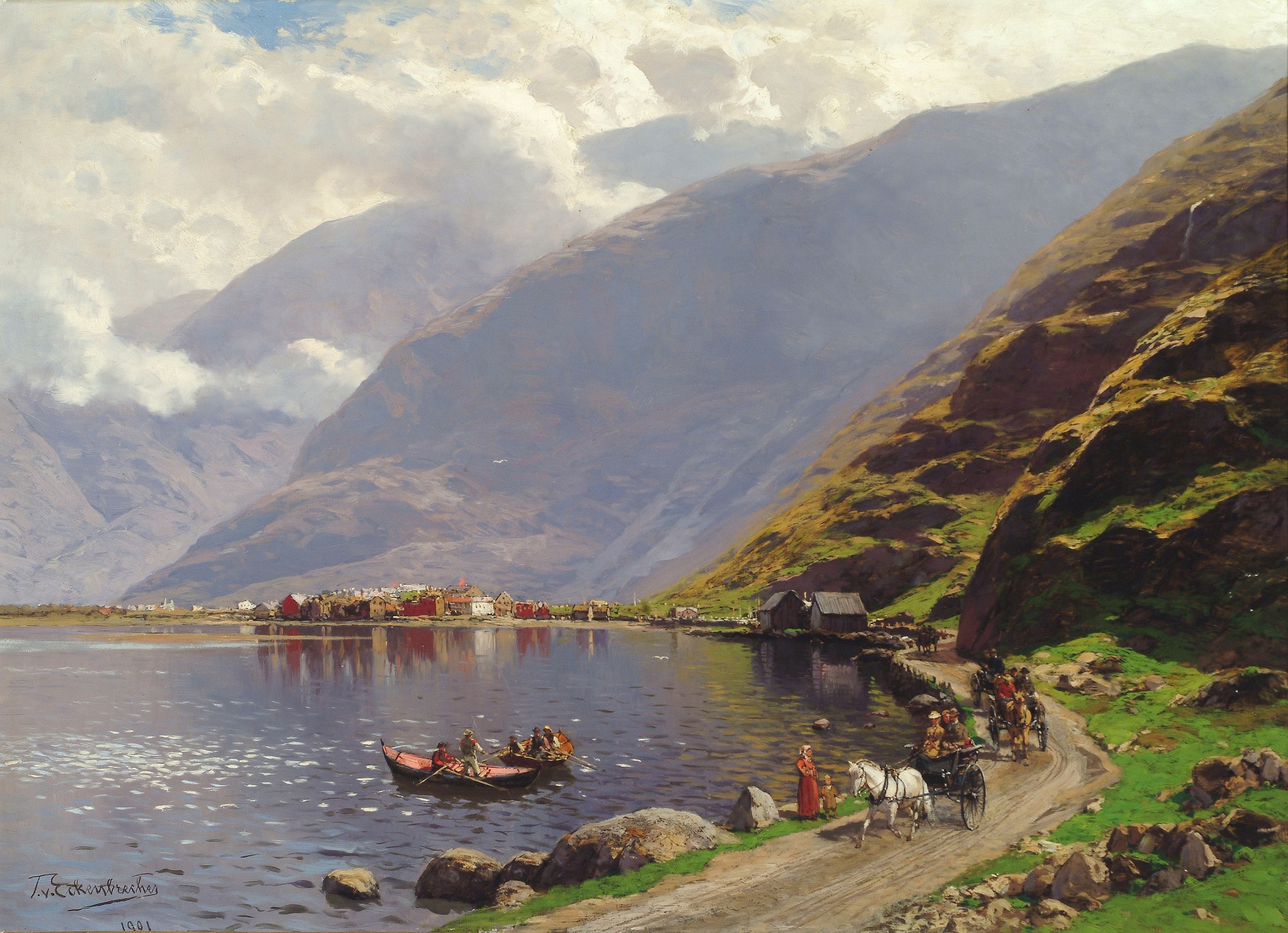 “Vista del Sognefjord” (1901) de Themistokles von Eckenbrecher