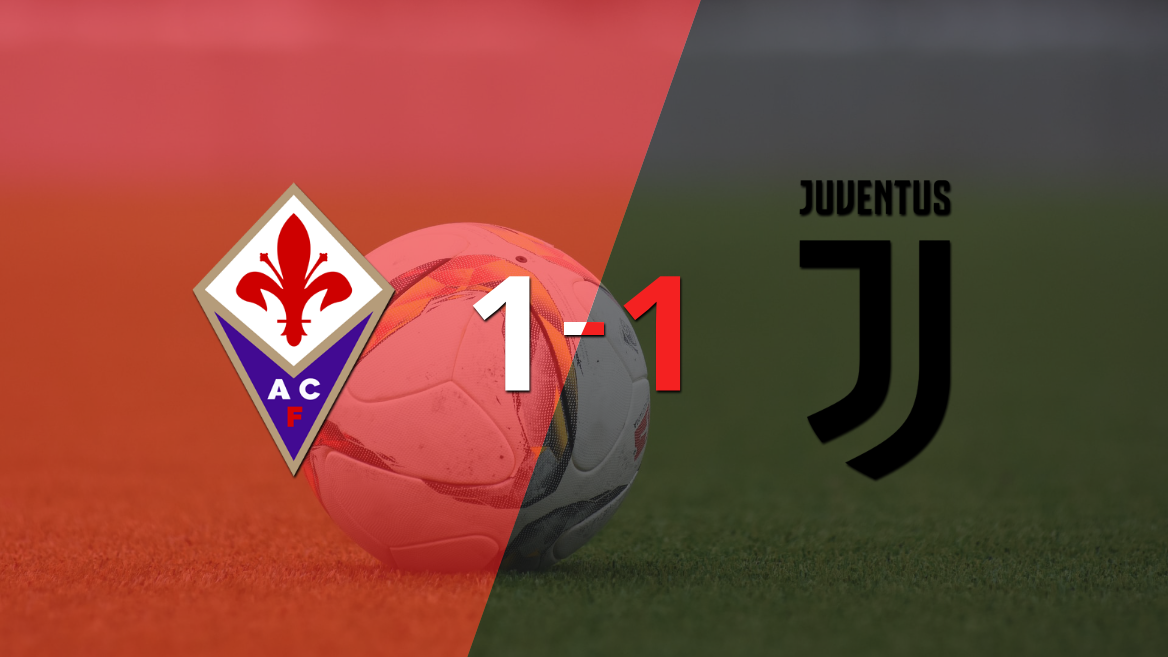 Fiorentina y Juventus se repartieron los puntos en un 1 a 1