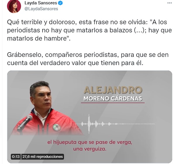 Alejandro Moreno aseguró que las grabaciones que circuló la gobernadora Layda Sansores son falsas, pues ni siquiera se trata de voz