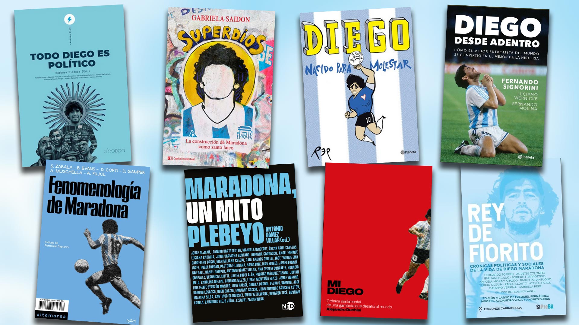 Los libros que muestran la figura de Maradona
