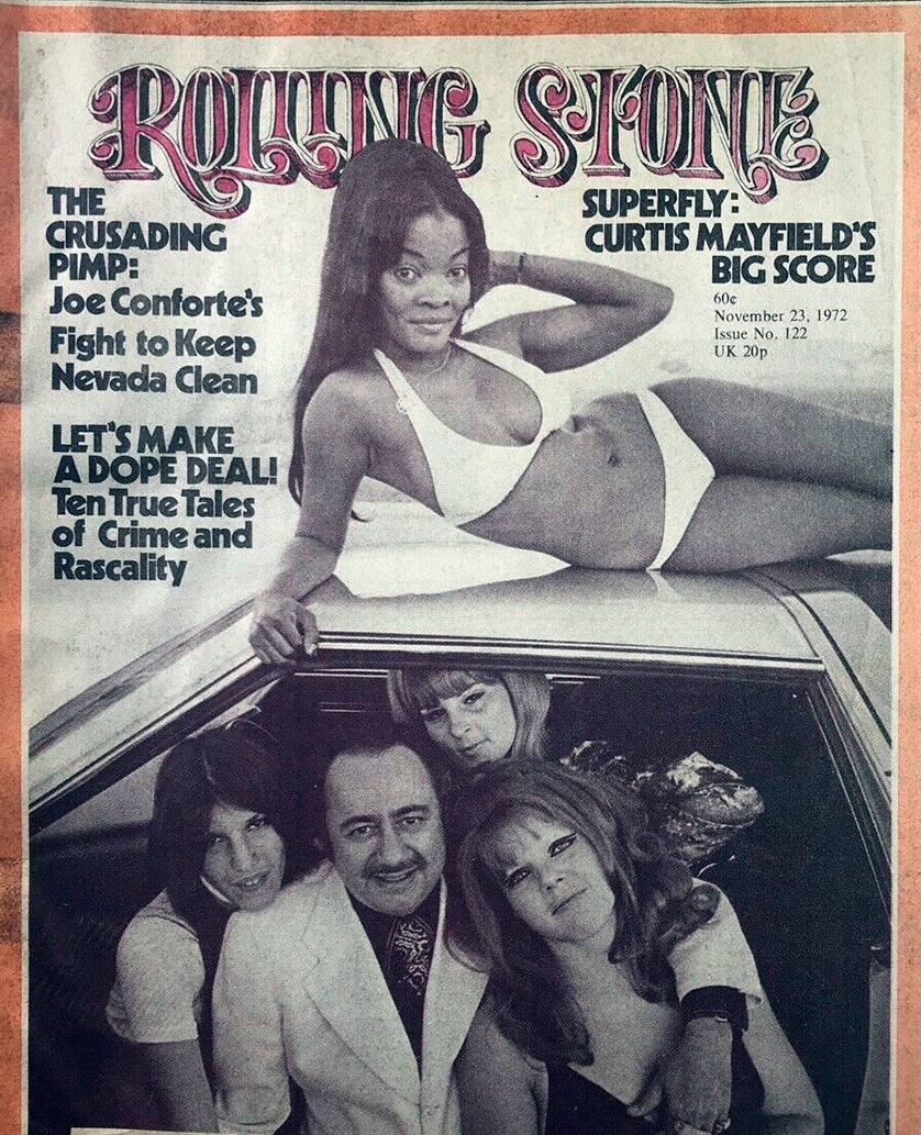 Otras épocas: Conforte en la tapa de la Rolling Stone en 1972