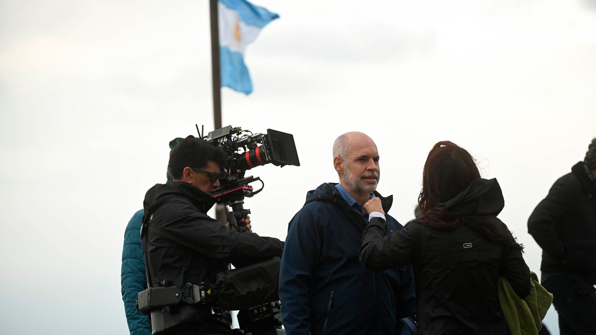 Horacio Rodríguez Larreta grabó su spot presidencial en el sur argentino con un discurso antigrieta