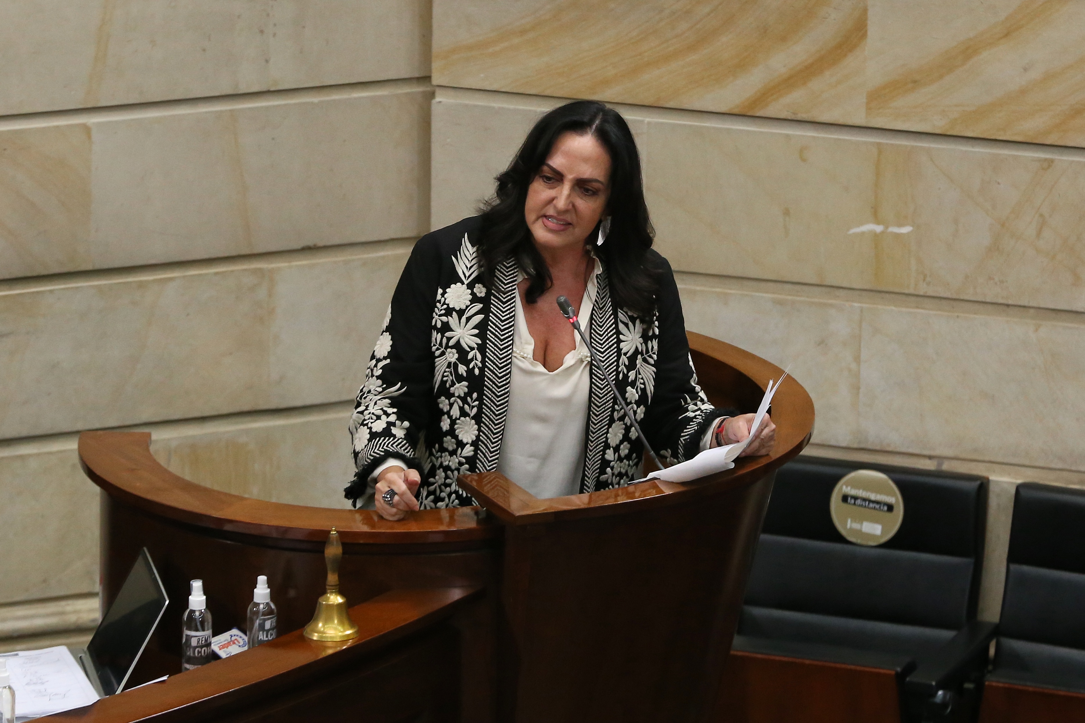 La senadora del Centro Democrático habló sobre las marchas petristas. Foto: Colprensa
