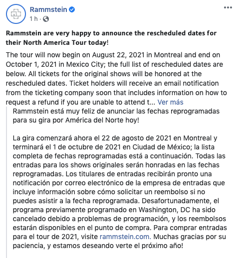 Rammstein ya tiene fechas para sus conciertos en México - Infobae