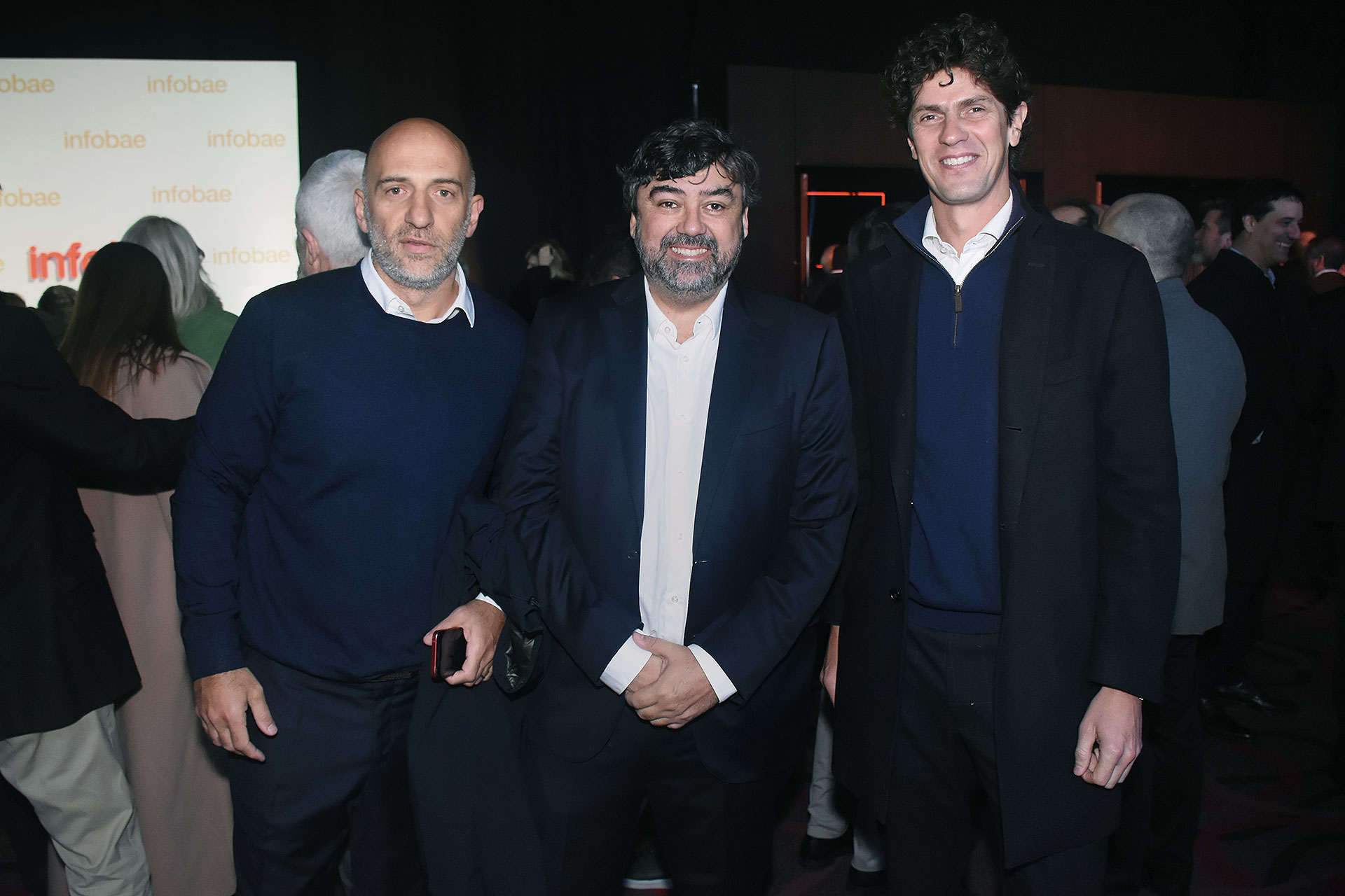 Emiliano Yacobitti (vice rector de la UBA), Juan Cruz Ávila y el senador Martín Lousteau 