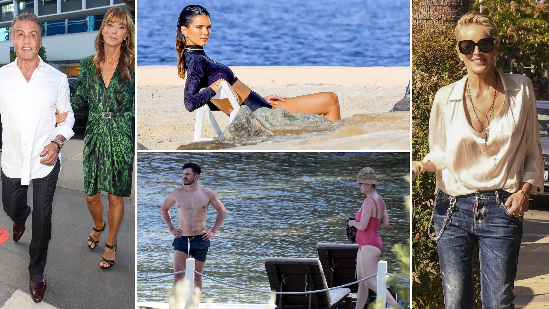 De la salida familiar de Sylvester Stallone en Los Ángeles a la producción de Kendall Jenner en las playas de Saint Tropez: celebrities en un click