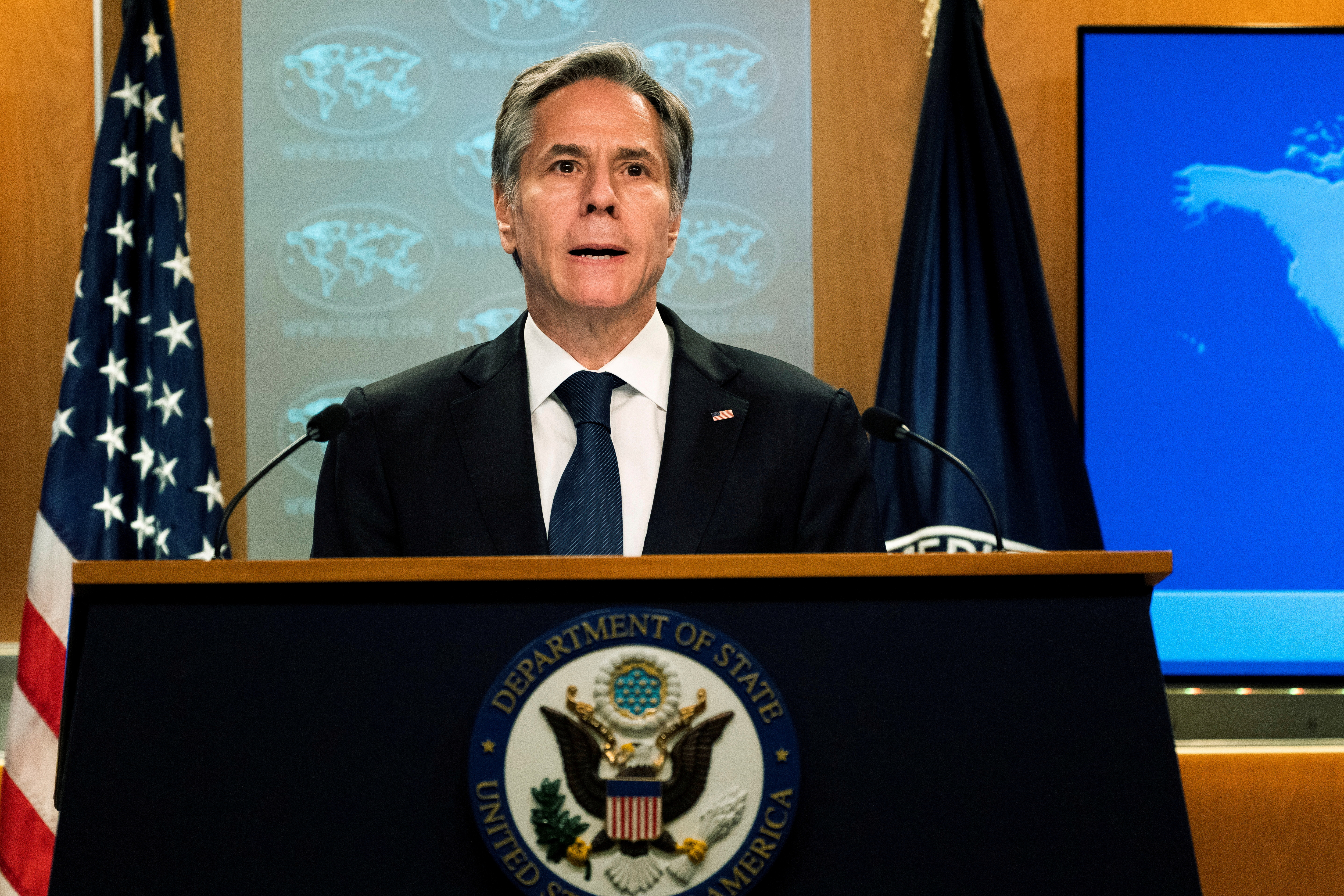 El secretario de Estado de EEUU Antony Blinken (Foto: Reuters)