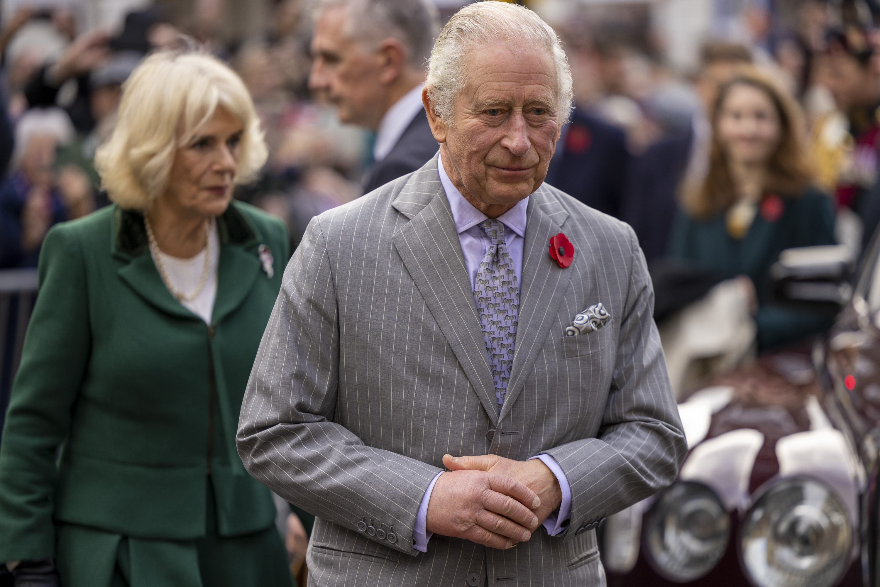 File photo of King Charles III and Queen Consort Camilla in Yorkshire on November 9, 2022 (James Glossop - WPA Pool/Getty Images)