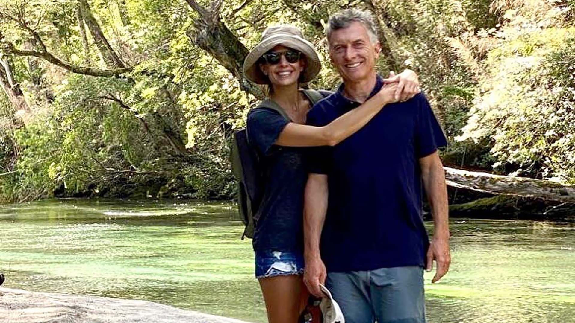 Mauricio Macri y su esposa Juliana Awada en Villa La Angostura