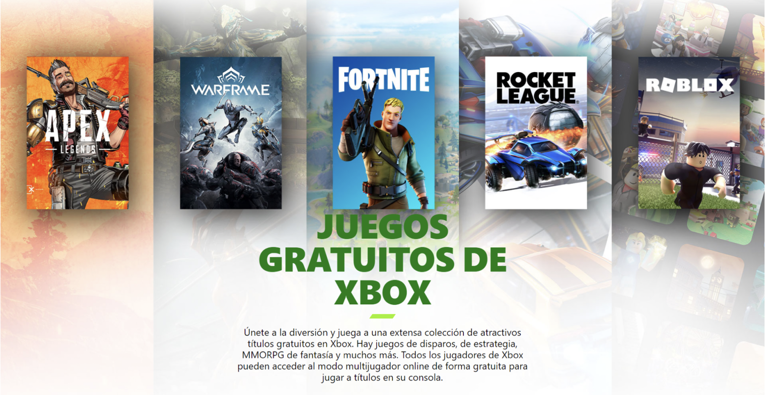 Juegos gratuitos de Xbox. (foto: Microsoft)