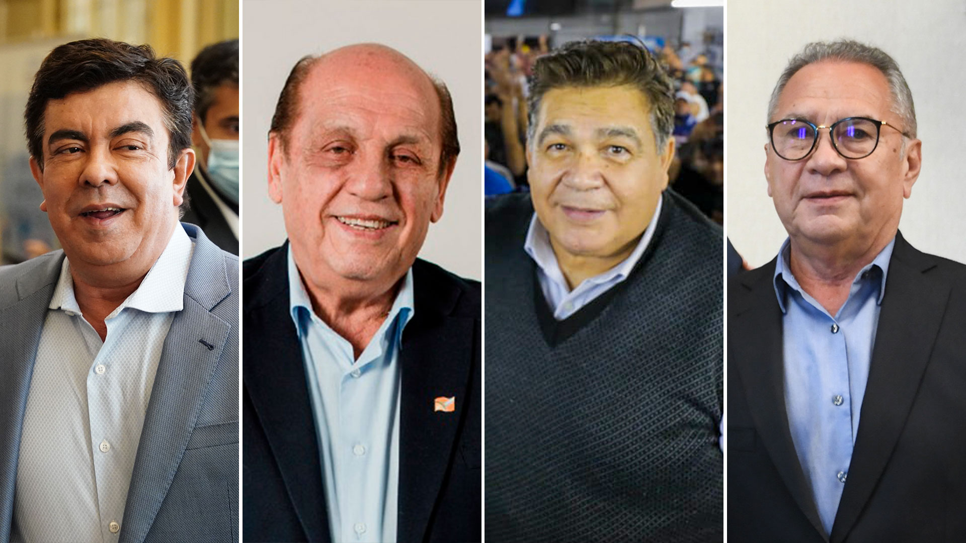 Fernando Espinoza, Juan José Mussi, Mario Ishii y Alberto Descalzo, los "Barones del Conurbano" que pretenden desbancar los movimientos sociales oficialistas