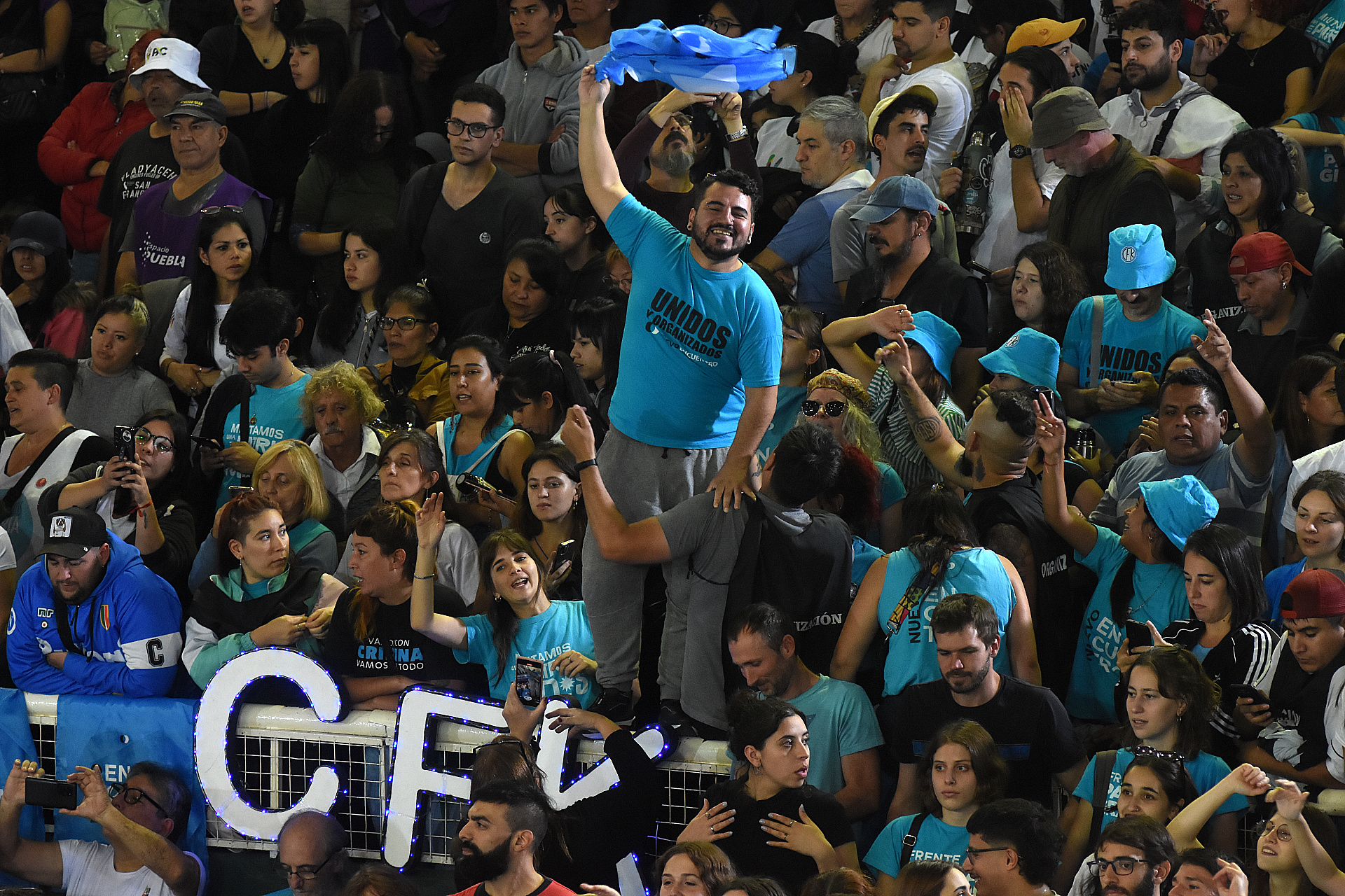 La militancia volvió a pedirle a Cristina Kirchner que sea candidata (Nicolas Stulberg)