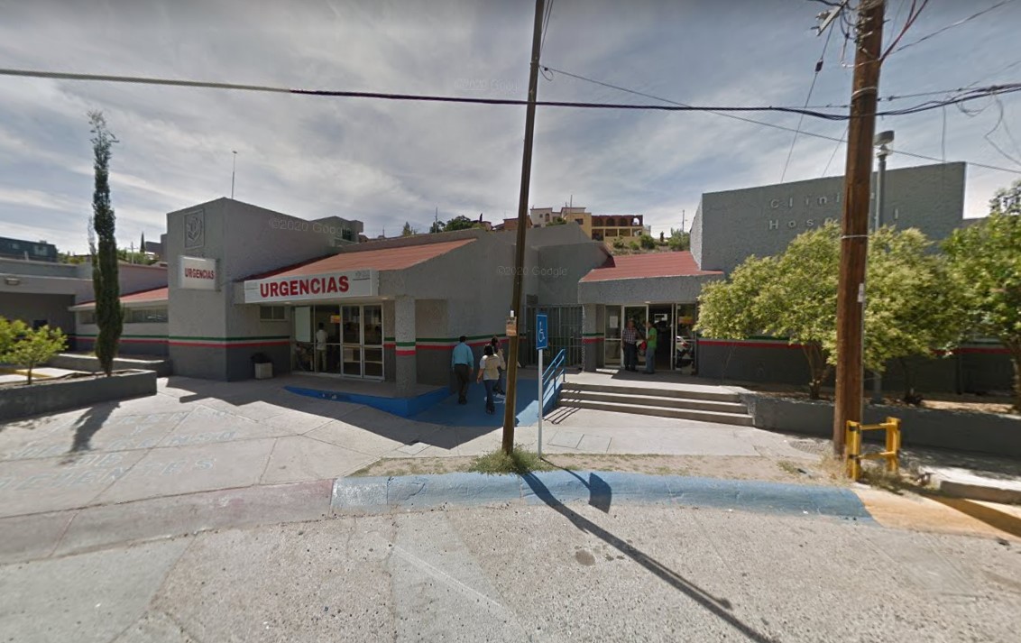 Fachada del hospital del ISSSTE en Nogales, Sonora (Google Street)
