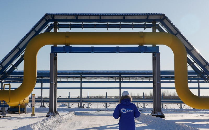 El gasoducto Poder de Siberia I de Gazprom en la estación de compresión Atamanskaya, a las afueras de la ciudad de Svobodny, en el extremo oriental de la región de Amur, Rusia. (REUTERS/Maxim Shemetov).