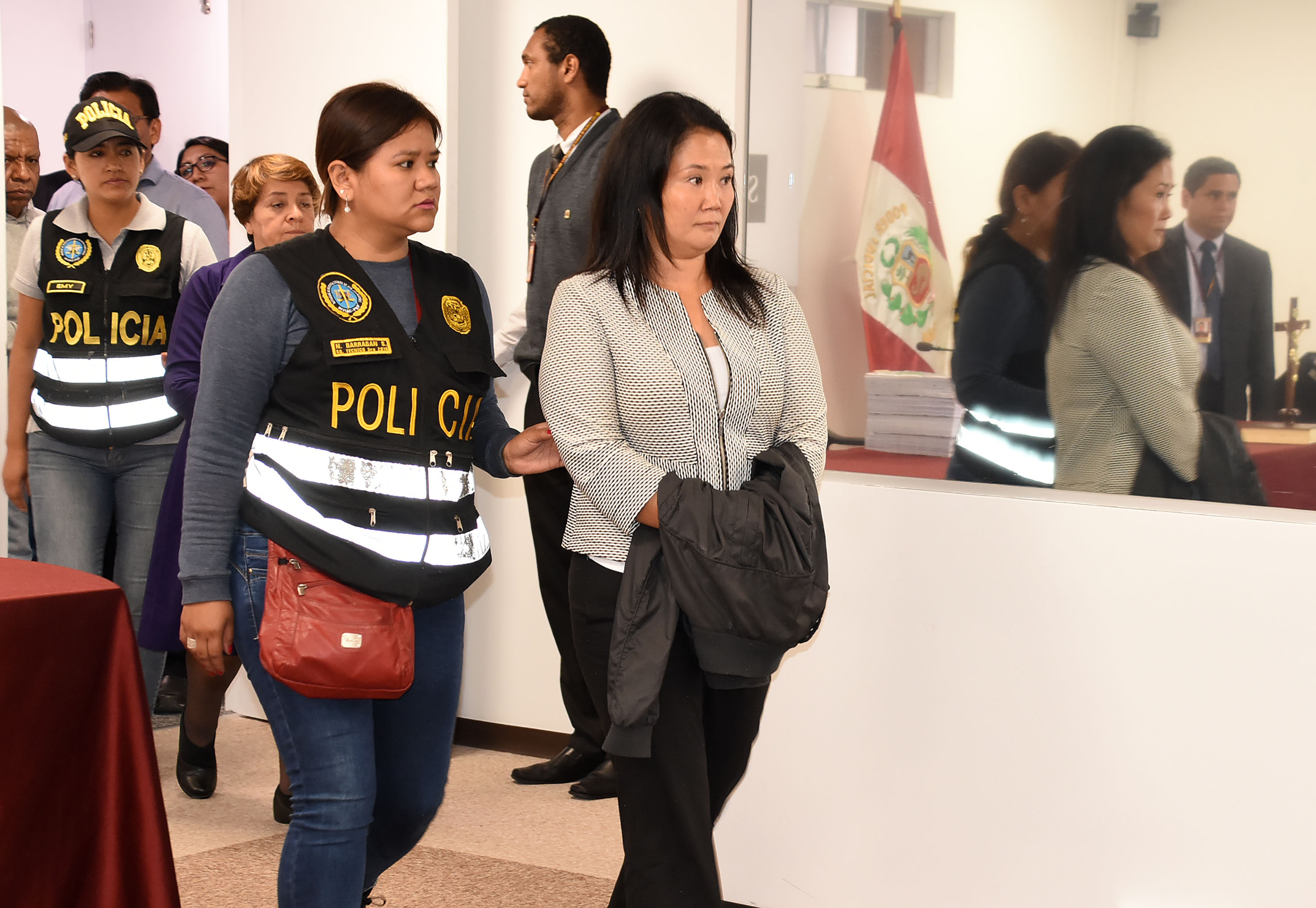 Keiko Fujimori detenida el 10 de octubre de 2018 en Lima (EFE/Cortesía departamento de prensa del Poder Judicial)