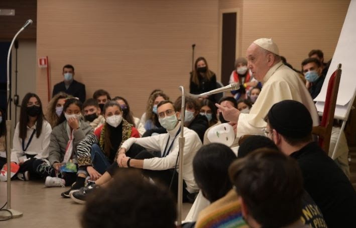 El Papa Francisco, en una intervención en la primera clase de la Escuela Política Frateli Tutti