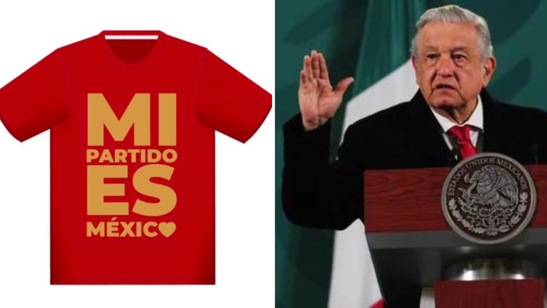 The shirt designed by Edgar Smolensky was published on November 17, shortly after President Andrés Manuel called for the demonstration.  (Photo: Special)