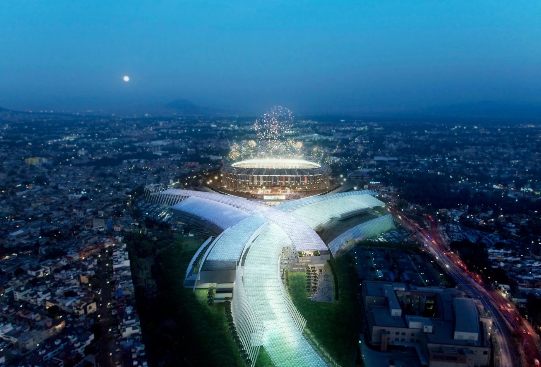 El Estadio Azteca planea dos remodelaciones para el Mundial de 2026: una en los exteriores y otra al interior del inmueble (Foto: Conjunto Estadio Azteca / Infobae)
