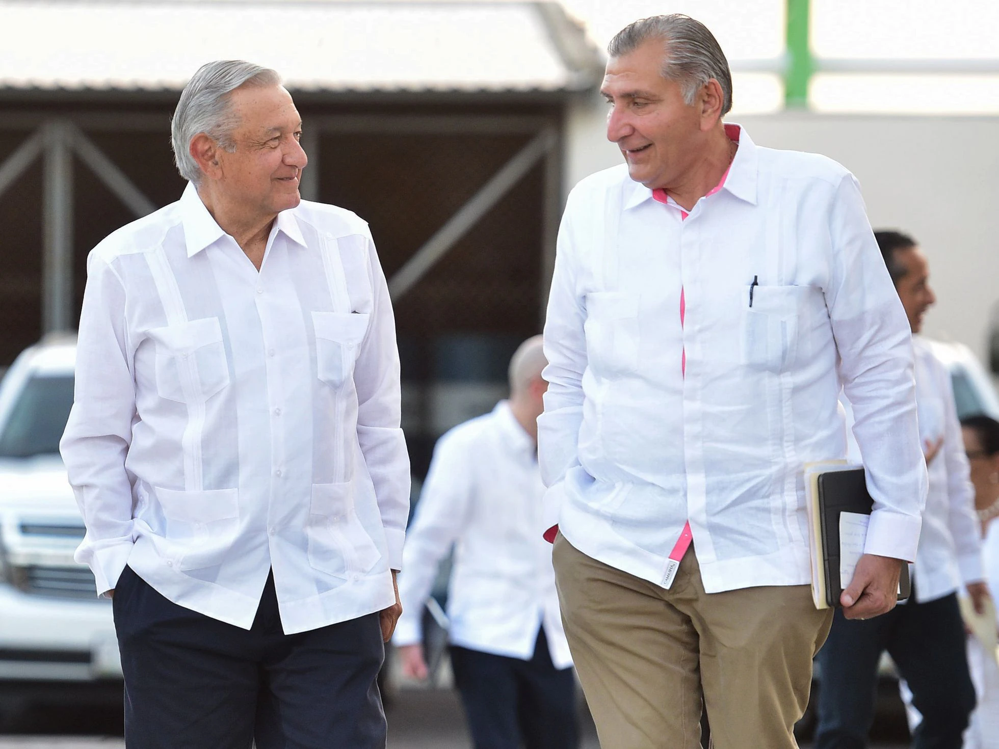 Andrés Manuel López Obrador consideró a Adán Augusto como su "compañero entrañable" (Foto: Gobierno de México)