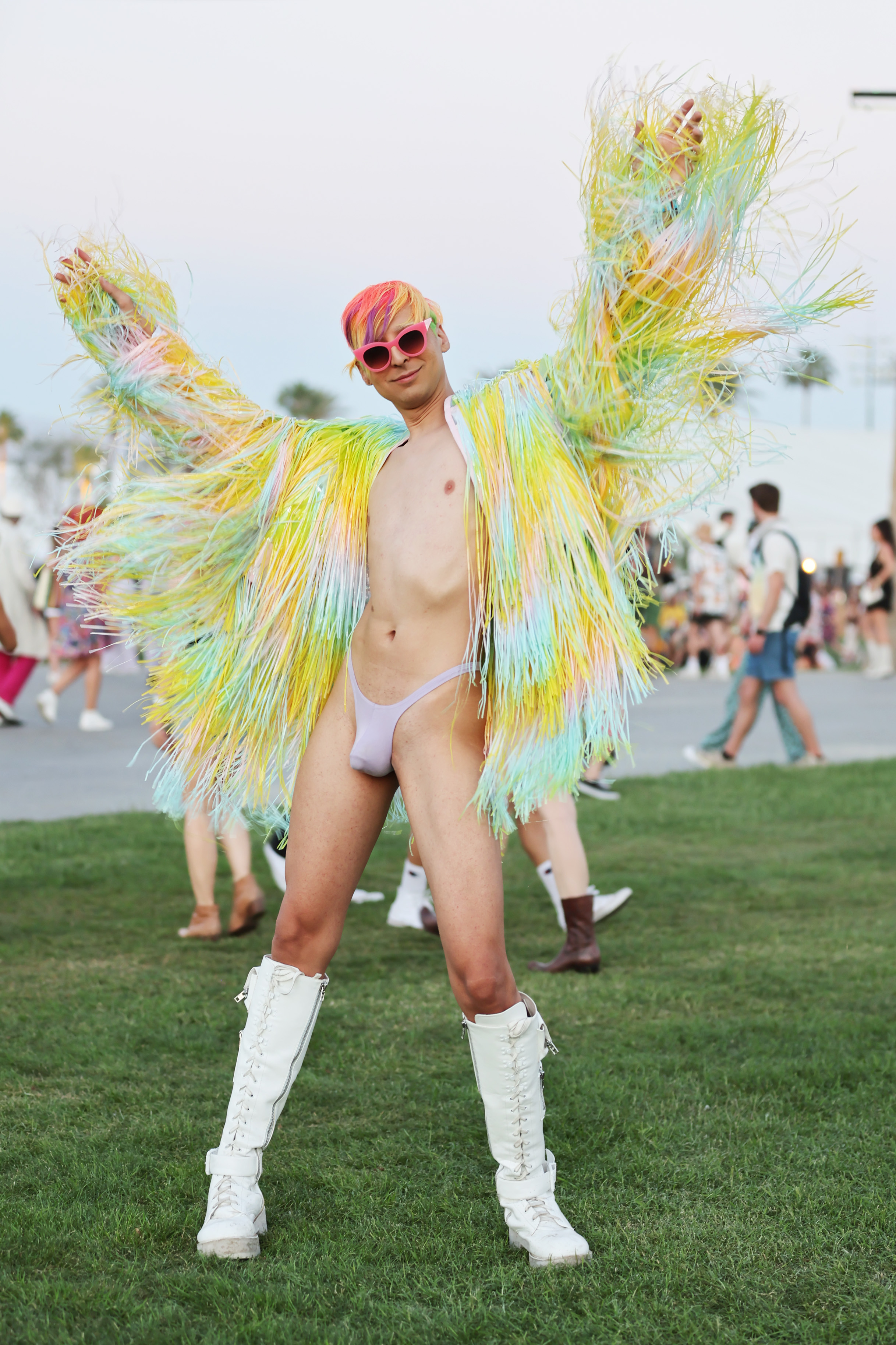 One of the attendees at the 2022 edition of the Coachella Festival (Photo by Amy Sussman/Getty Images for Coachella)
