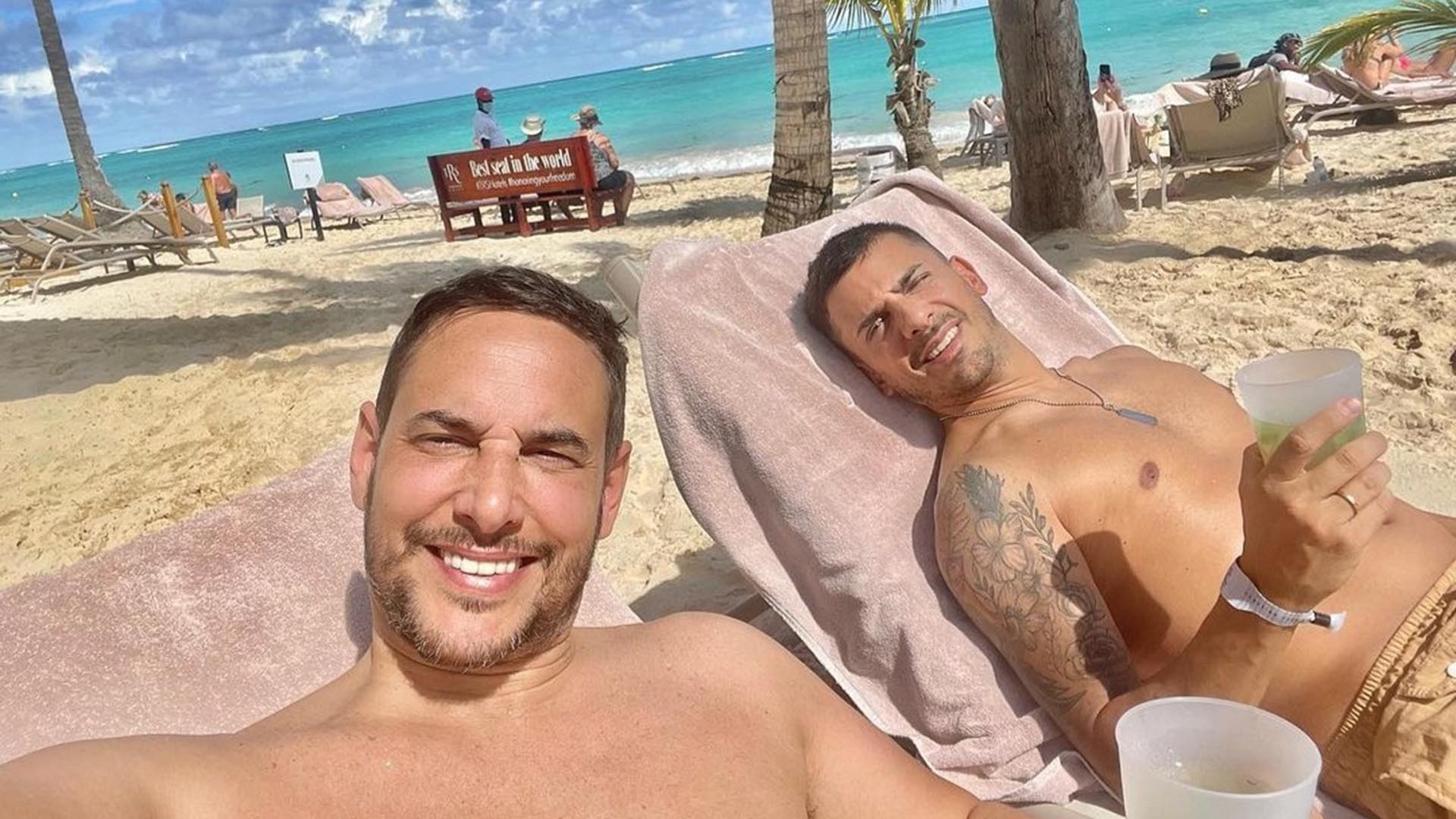 Rodrigo Lussich junto a su novio, Juampi (Instagram)



