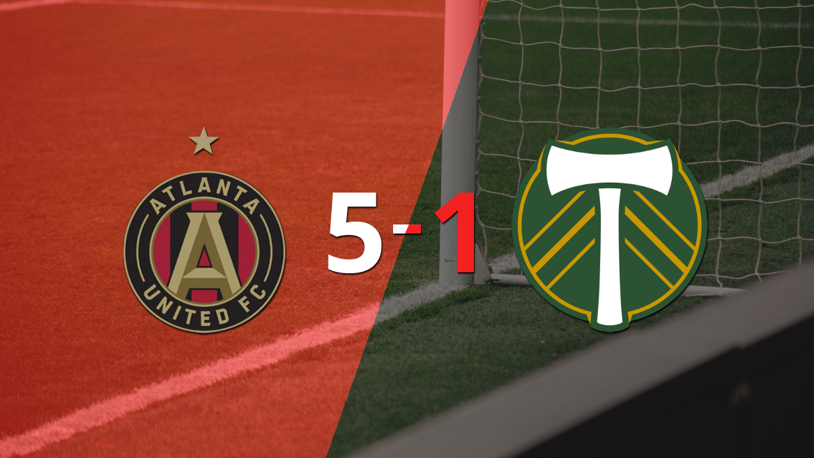 Atlanta United goleó 5-1 a Portland Timbers con doblete de Thiago Almada