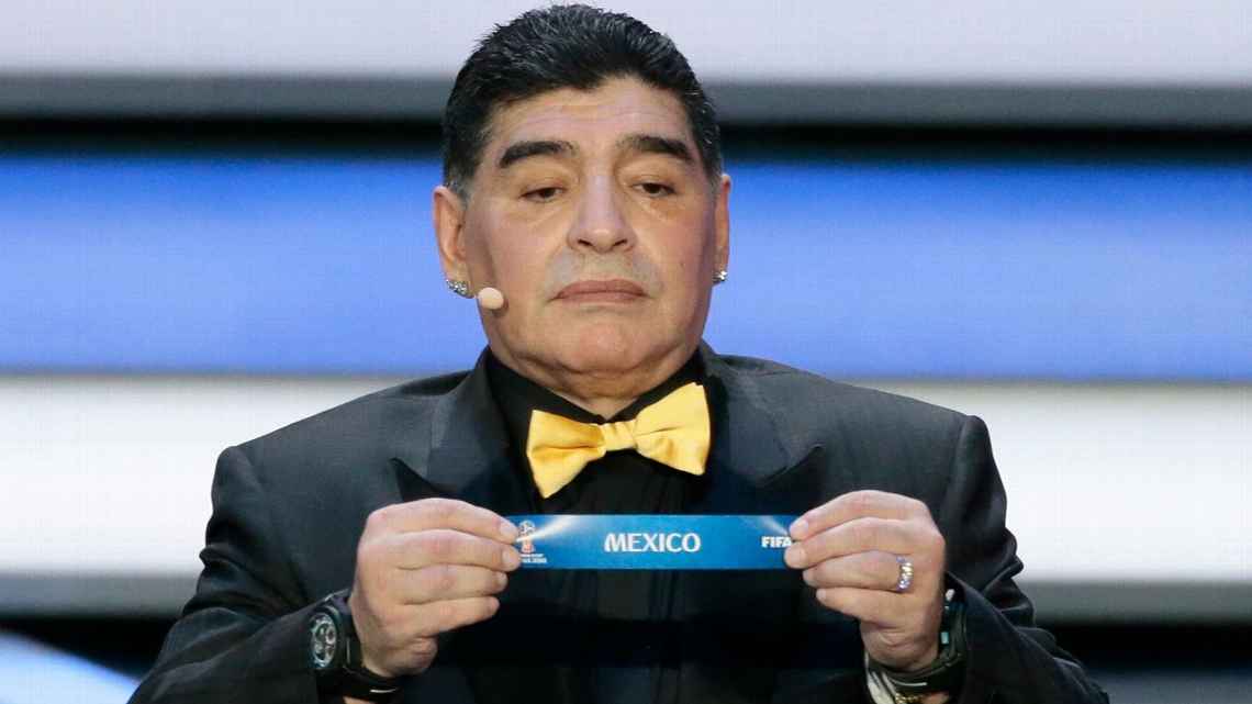 دييغو مارادونا وصلته الغريبة مع المكسيك في تعادلات كأس العالم الأخيرة Infobae