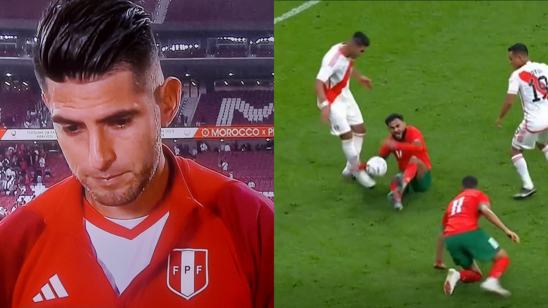 Carlos Zambrano lamentó y explicó su expulsión en Perú vs Marruecos por amistoso 