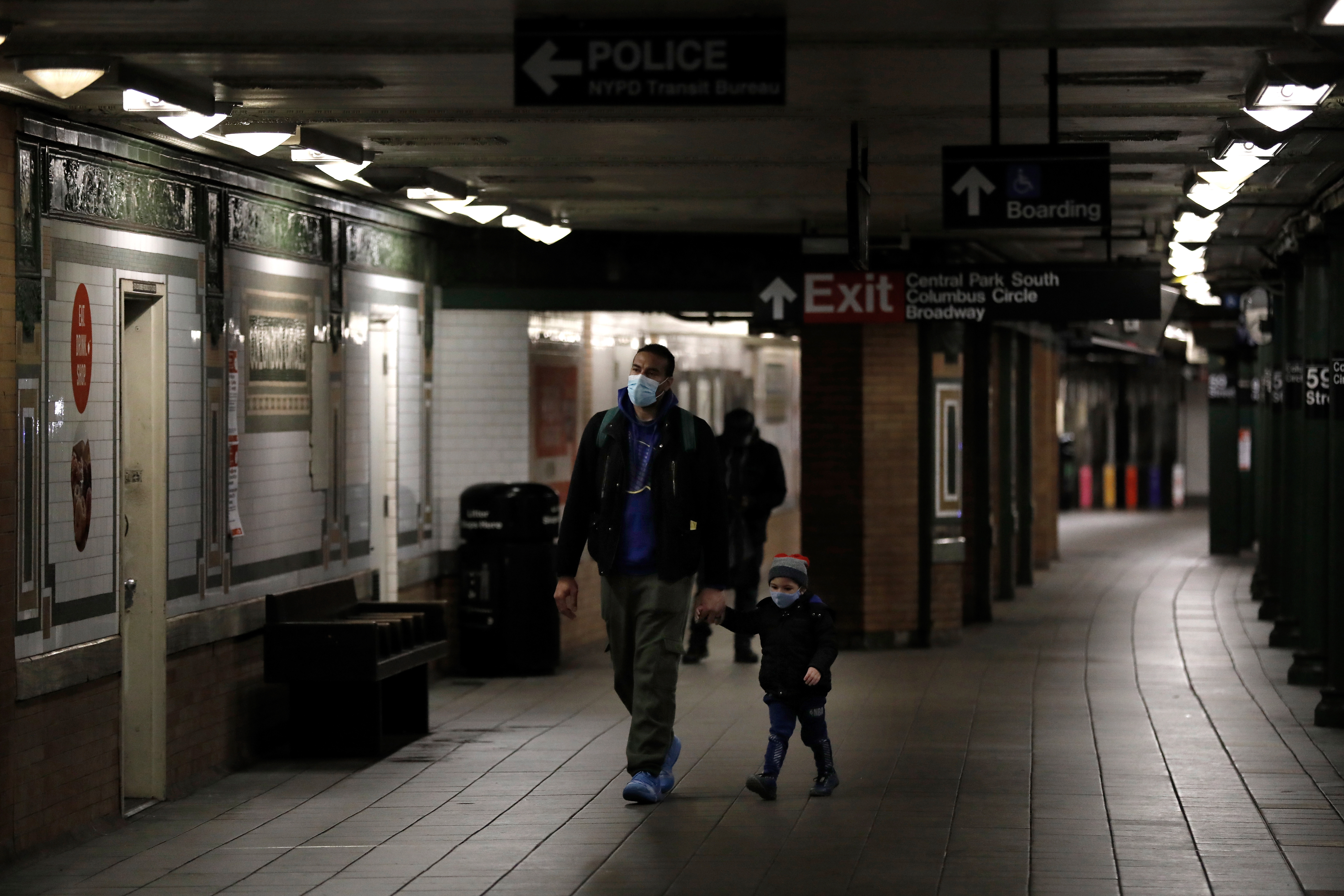 Usuarios del Metro de Nueva York EFE/EPA/Peter Foley
