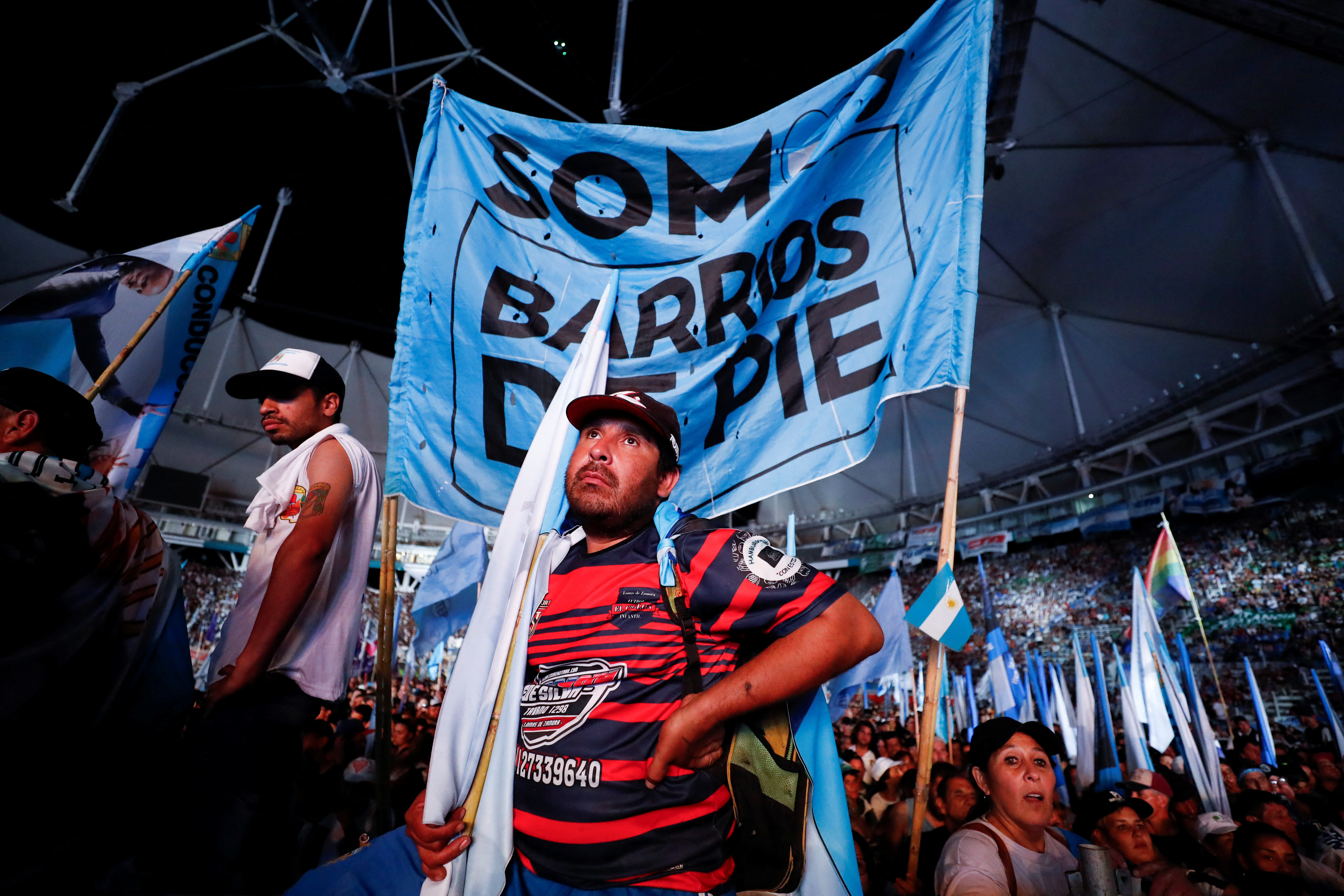 Barrios de Pie fue una de las organizaciones ligadas al Presidente que estuvieron el jueves en el acto de Cristina Kirchner 