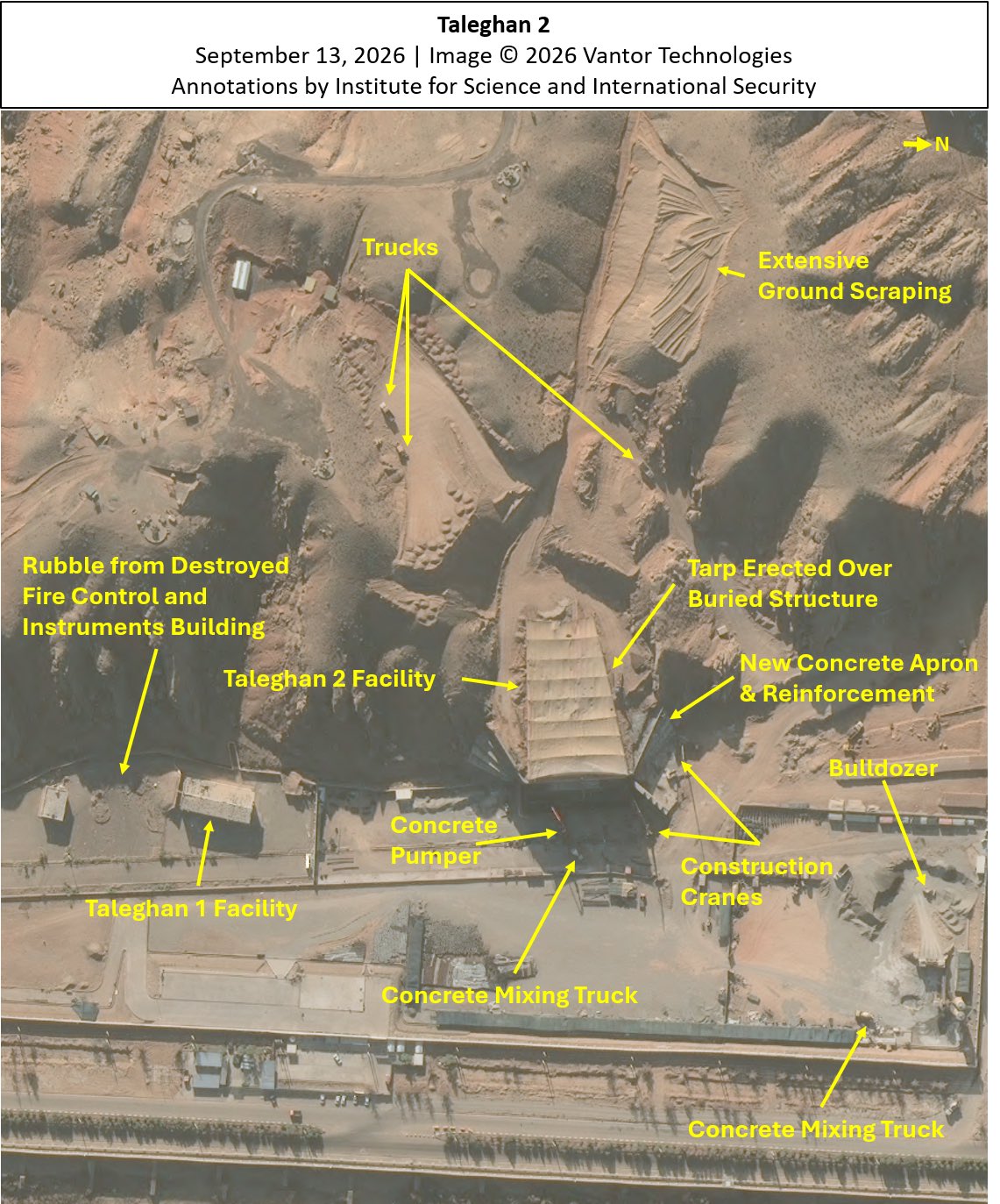 Ir&aacute;n acelera la reconstrucci&oacute;n de una instalaci&oacute;n de Parch&iacute;n vinculada a su antiguo programa nuclear militar