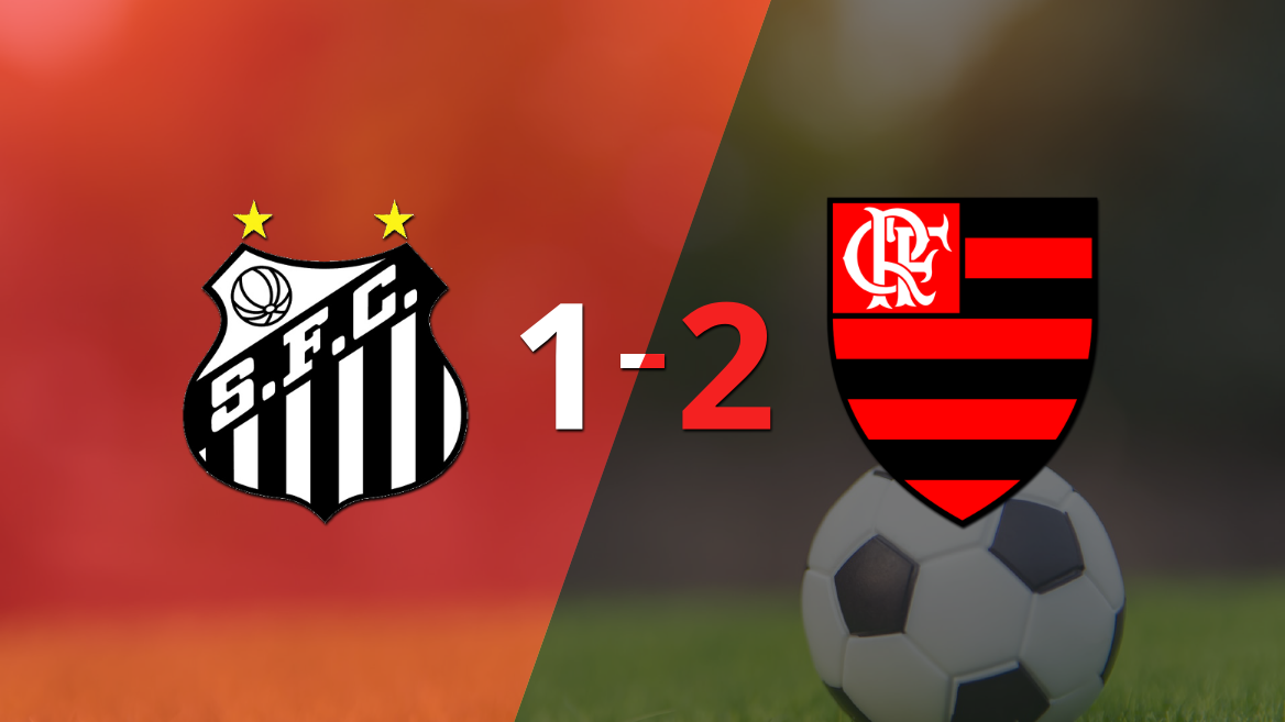 Por una mínima ventaja Flamengo se lleva los tres puntos ante Santos