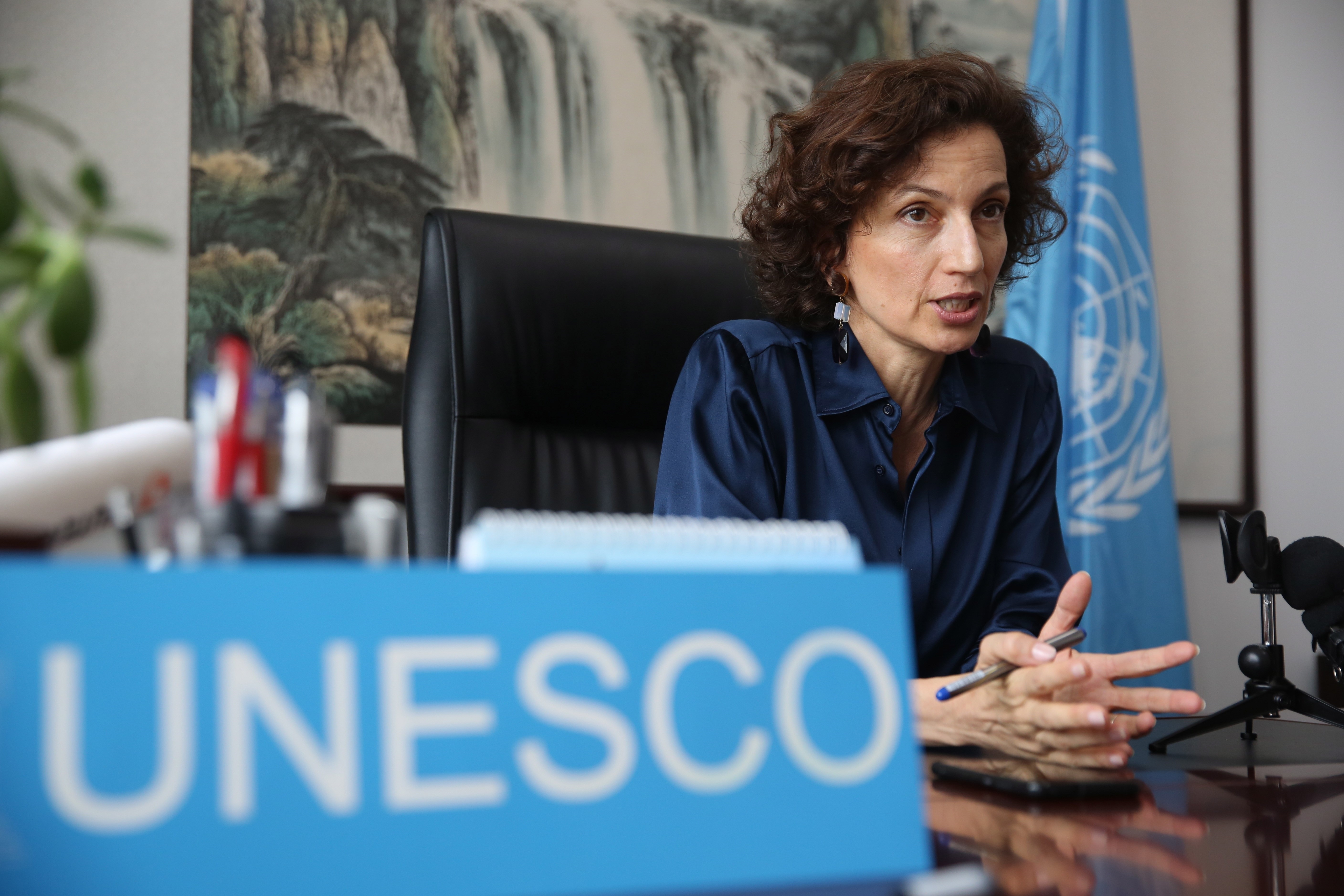 La directora general de la Unesco, Audrey Azoulay.
EFE/EPA/WU HONG/Archivo