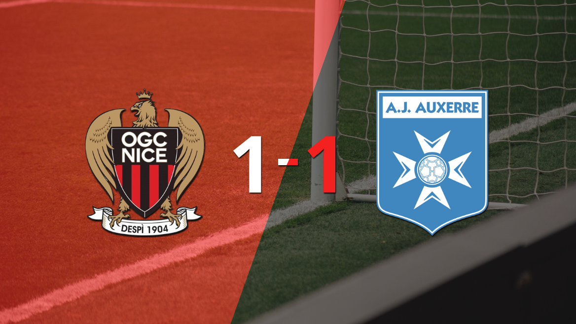 Nice y Auxerre empataron 1 a 1