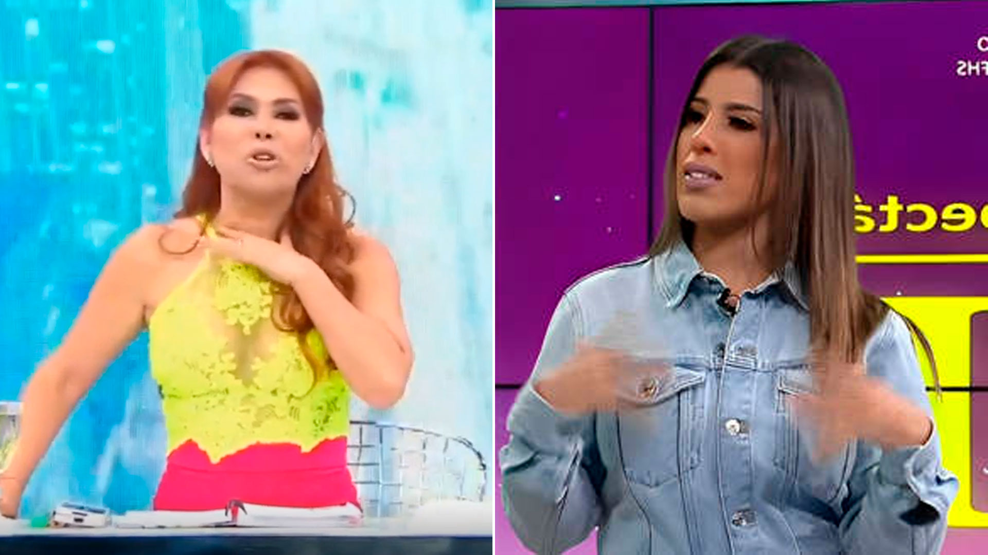 Magaly Medina se burla de Yahaira Plasencia. (Captura de TV)