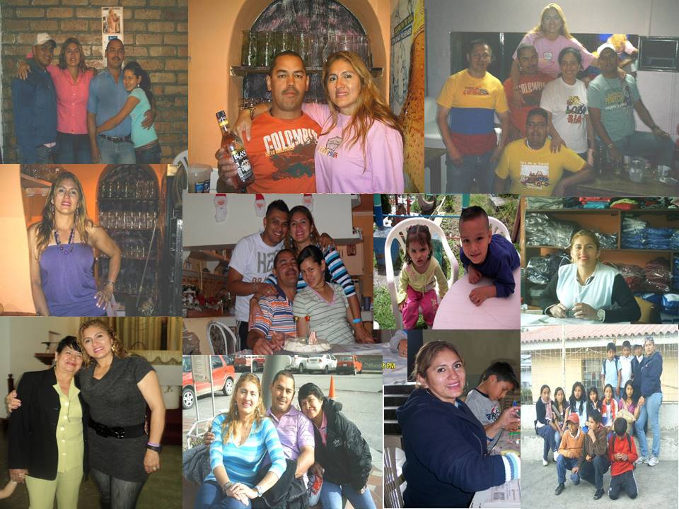 Un collage del paso de la familia de Yamilet por Ecuador, donde no la pasaron bien durante los seis años que vivieron en la ciudad de Cuenca. Desde allí, en 2003, viajó a la Argentina