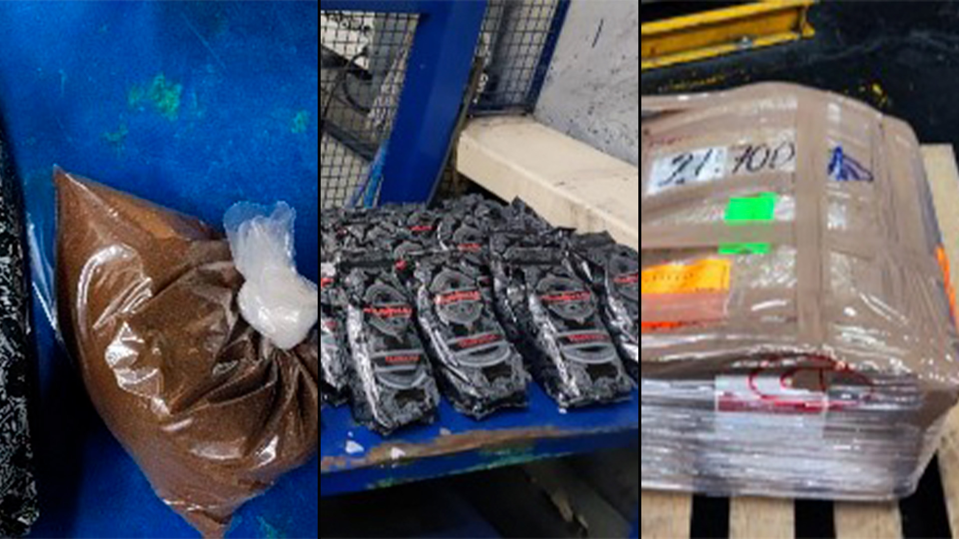 Aseguraron poco más de 4o kilos de café con cocaína en el AICM (Fotos: Twitter/@AduanasMx)
