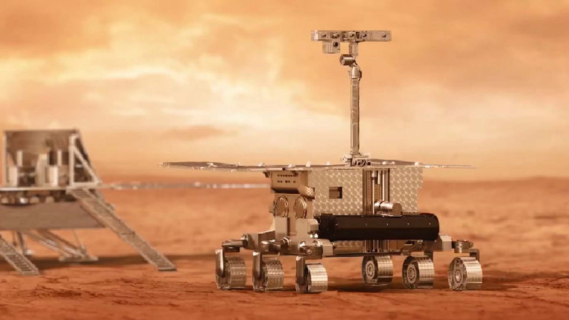 El rover ExoMars europeo-ruso, llamado Rosalind Franklin también llegará a Marte en 2022 (ESA)