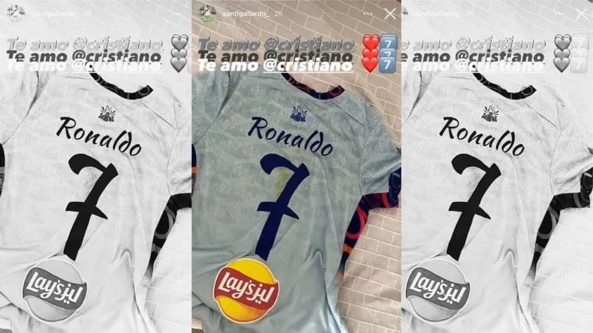 Cristiano Ronaldo le regaló su camiseta a los hijos de Marcelo Gallardo