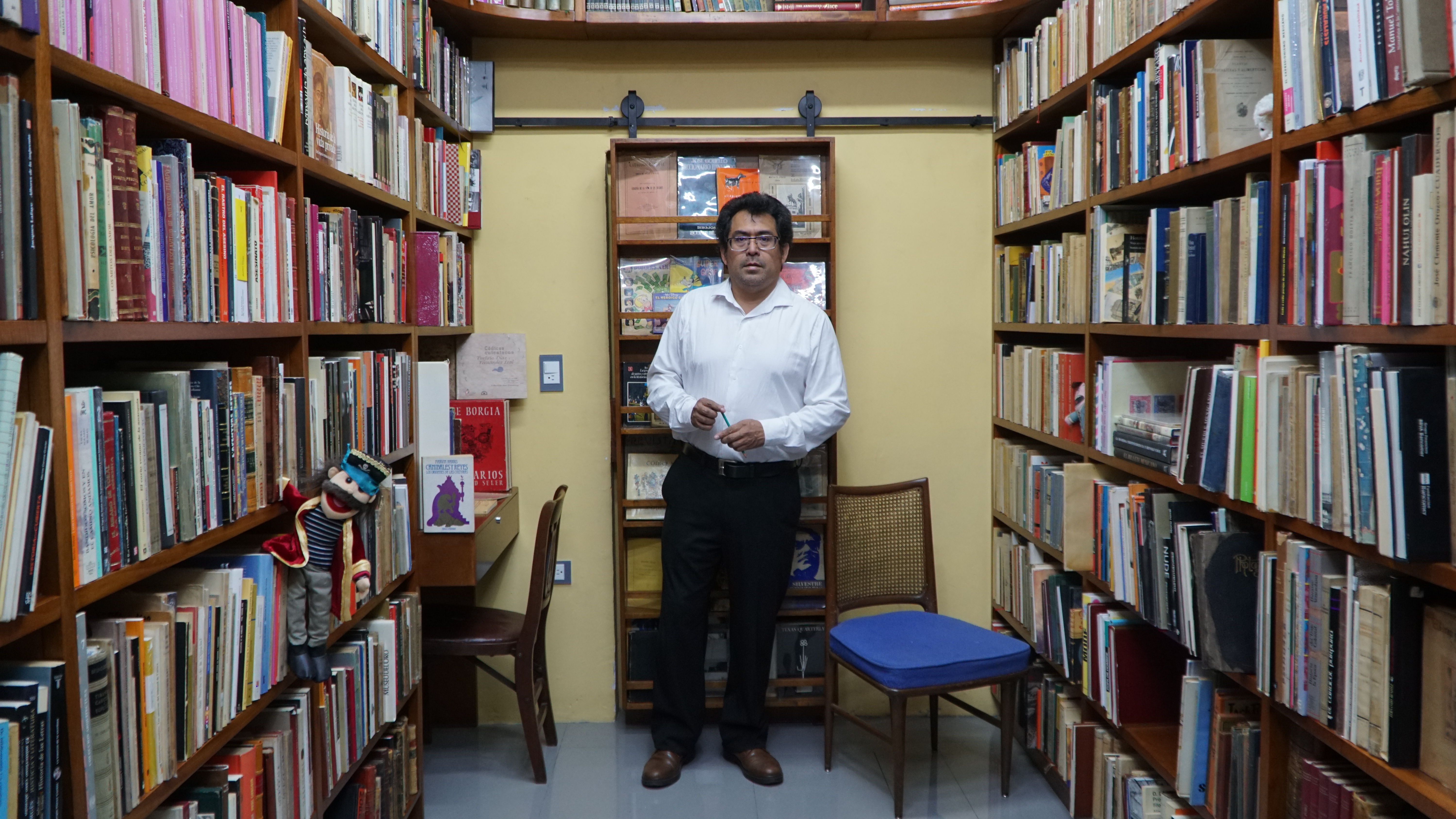 Ramos recordó el pasó de personalidades como Guillermo Tovar de Teresa por sus librerías secretas (Foto: Karla Tapia/Infobae México)