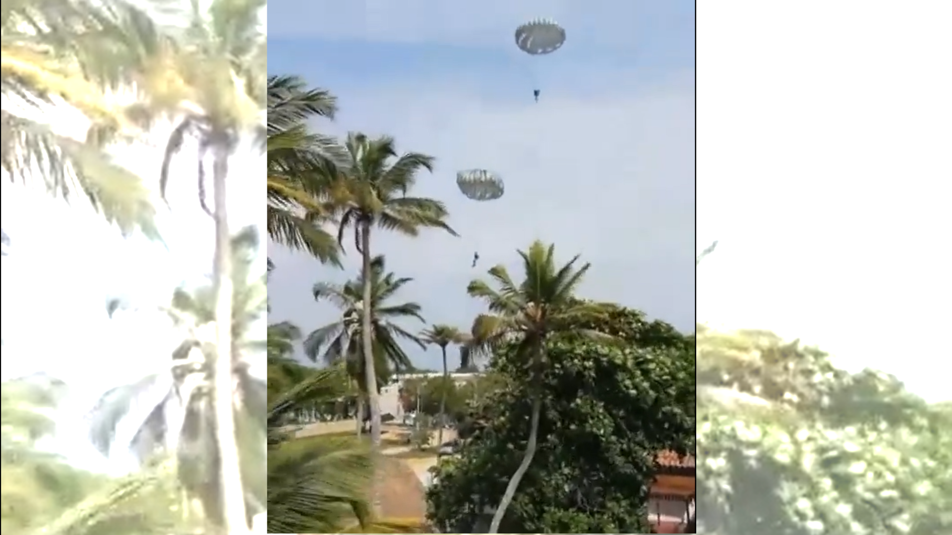 Video: nuevo accidente en las fuerzas militares, 4  paracaidistas perdieron el control en ejercicio de rescate