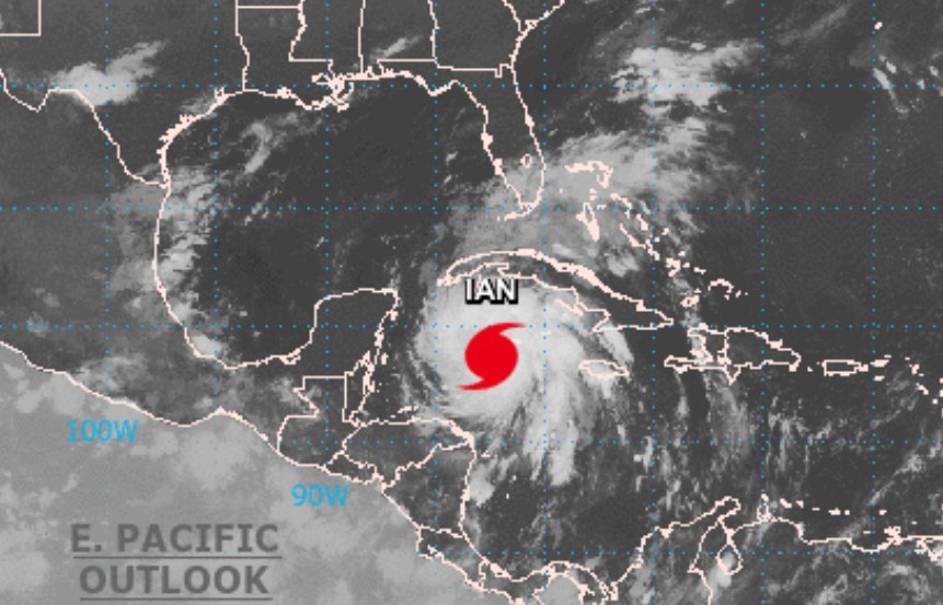 Florida se prepara para el impacto del huracán Ian, que podría llegar a la categoría 4