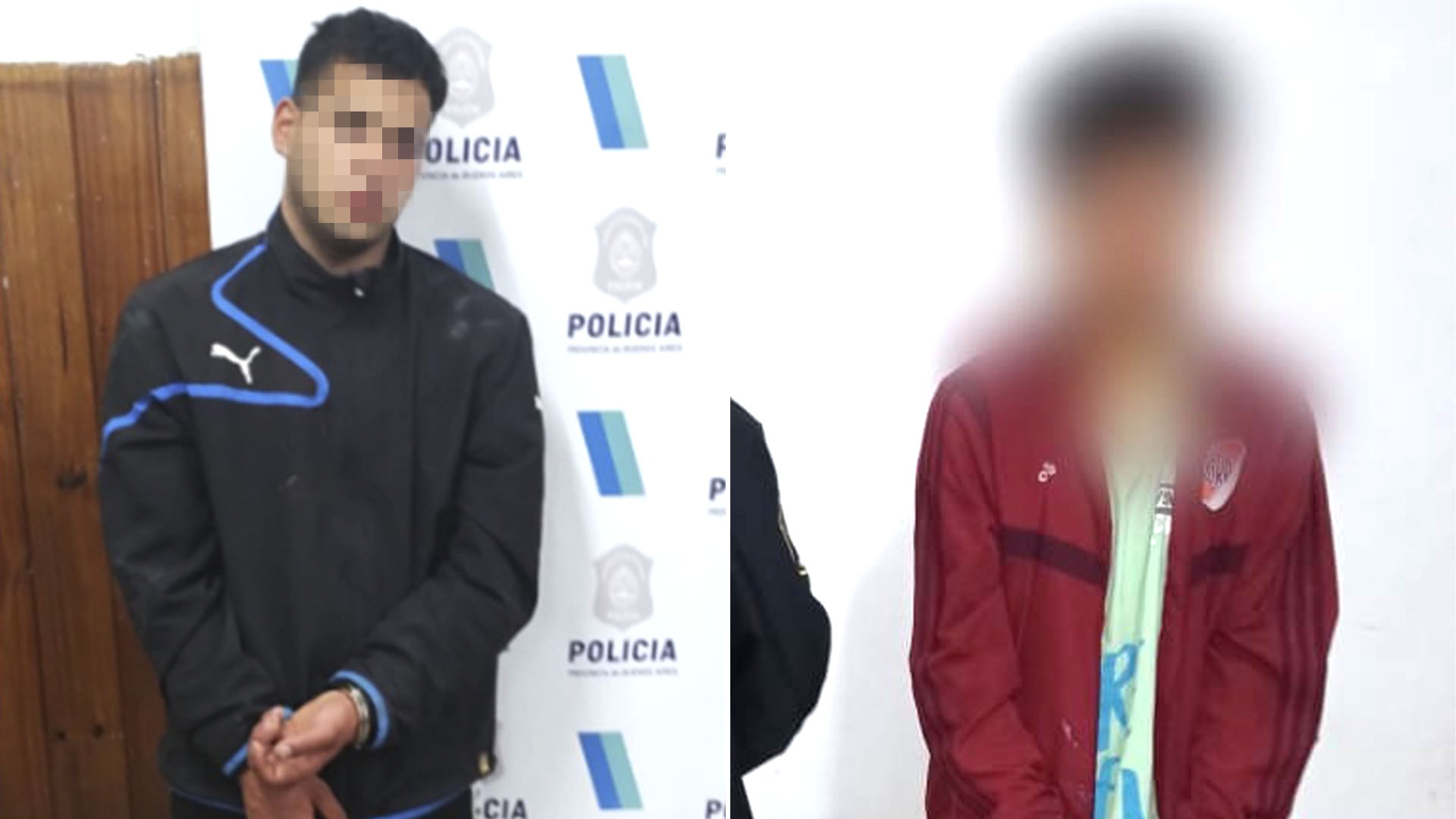 Detenidos. El de la izquiera es Rodrgio Martín Espíndola de 19 años y el de la derecha el mejor de 16 que asesinó a Blaquier