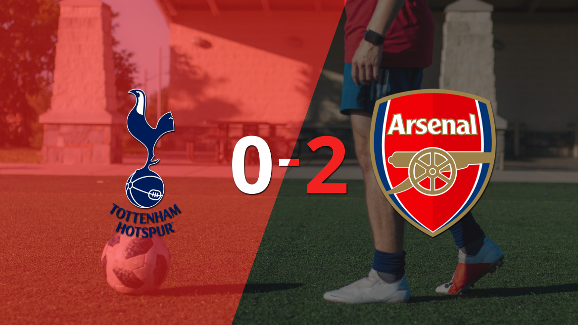 Victoria de 2-0 en la visita de Arsenal a Tottenham