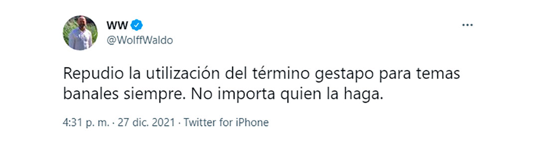 El diputado de Juntos por el Cambio también expresó su crítica
