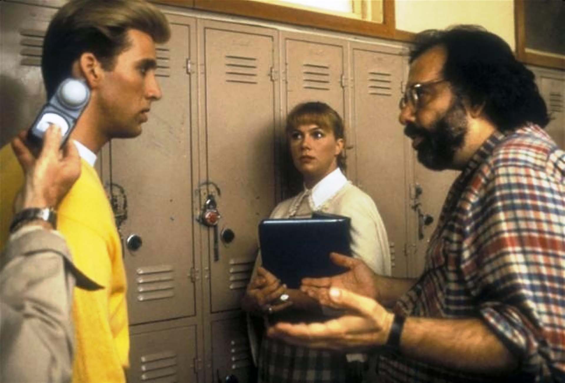 Nicolas Cage junto a su tío Francis Ford Coppola y Kathleen Turner en "Peggy Sue Got Married" (1986)